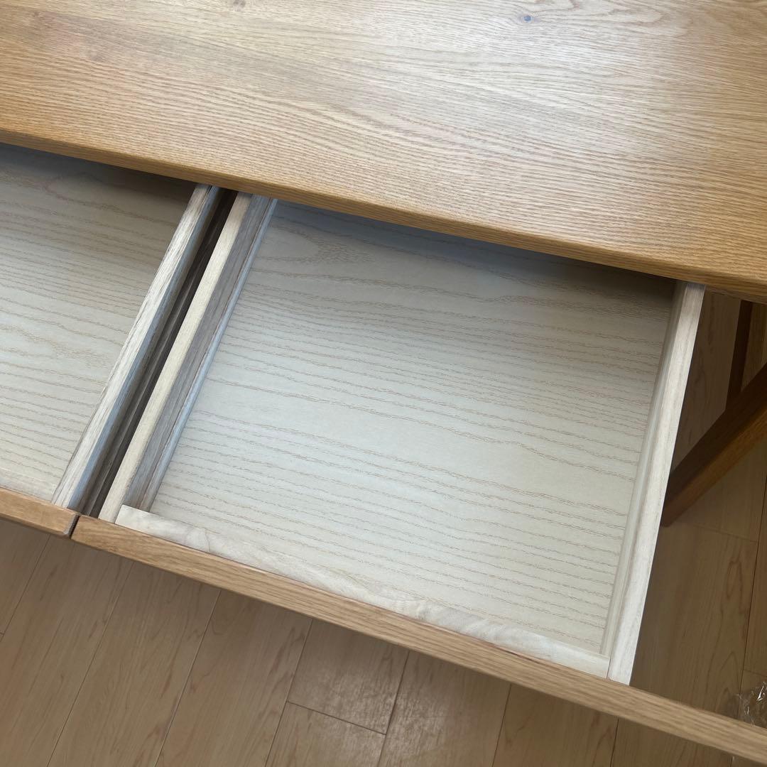 【美品】無印良品　オーク無垢材デスク　1100×550×700