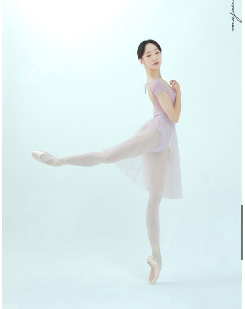 新品　majouet レオタード　ピンク　パープル　半袖　S グラデーション