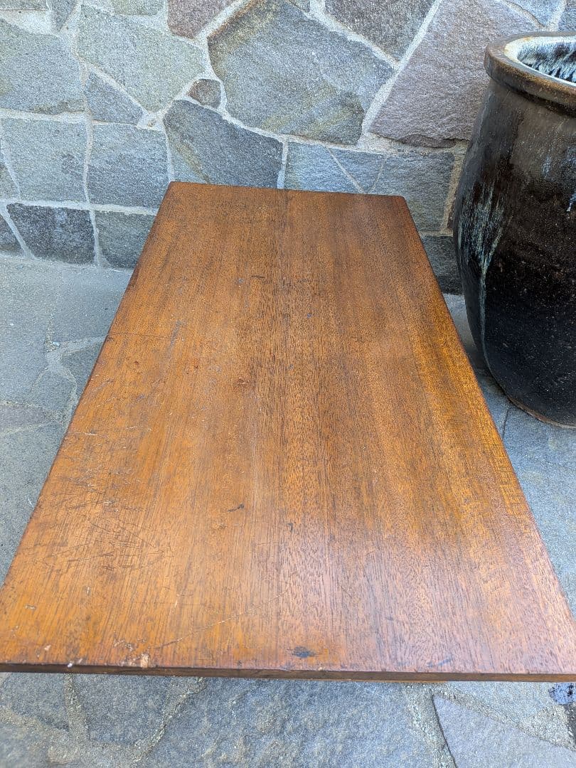 昭和初期木製のアンティークローテーブル
