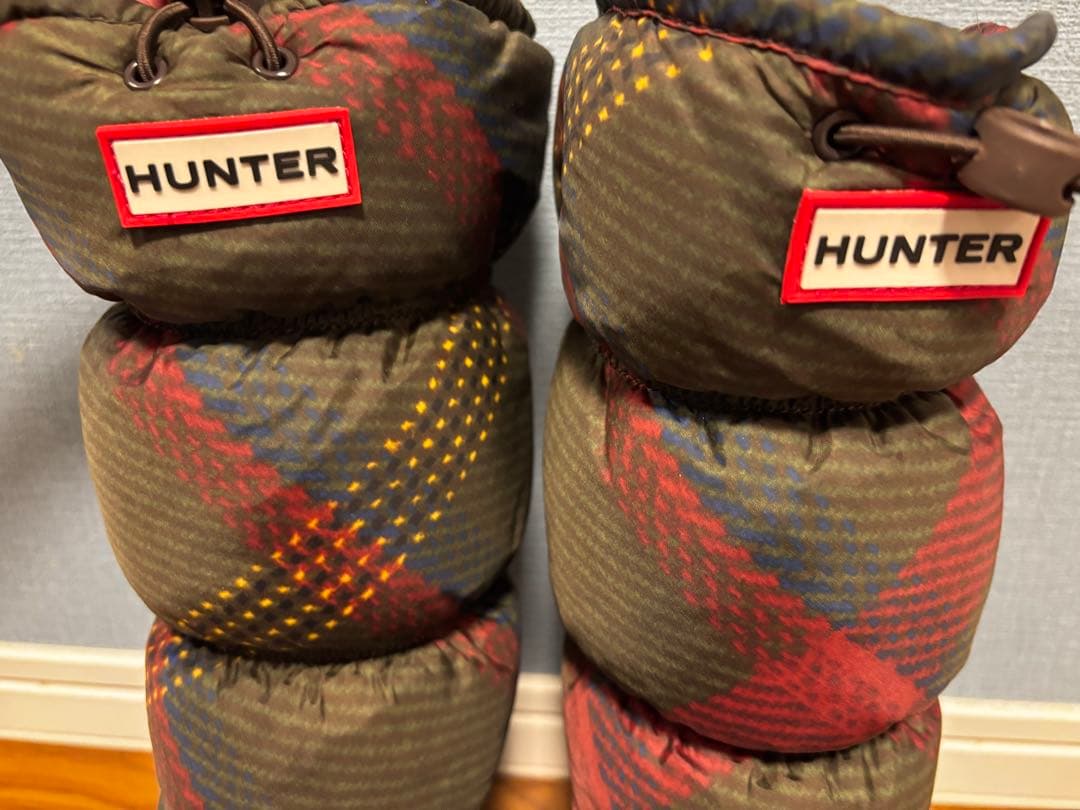 HUNTER スノーキルトチェック　24cm