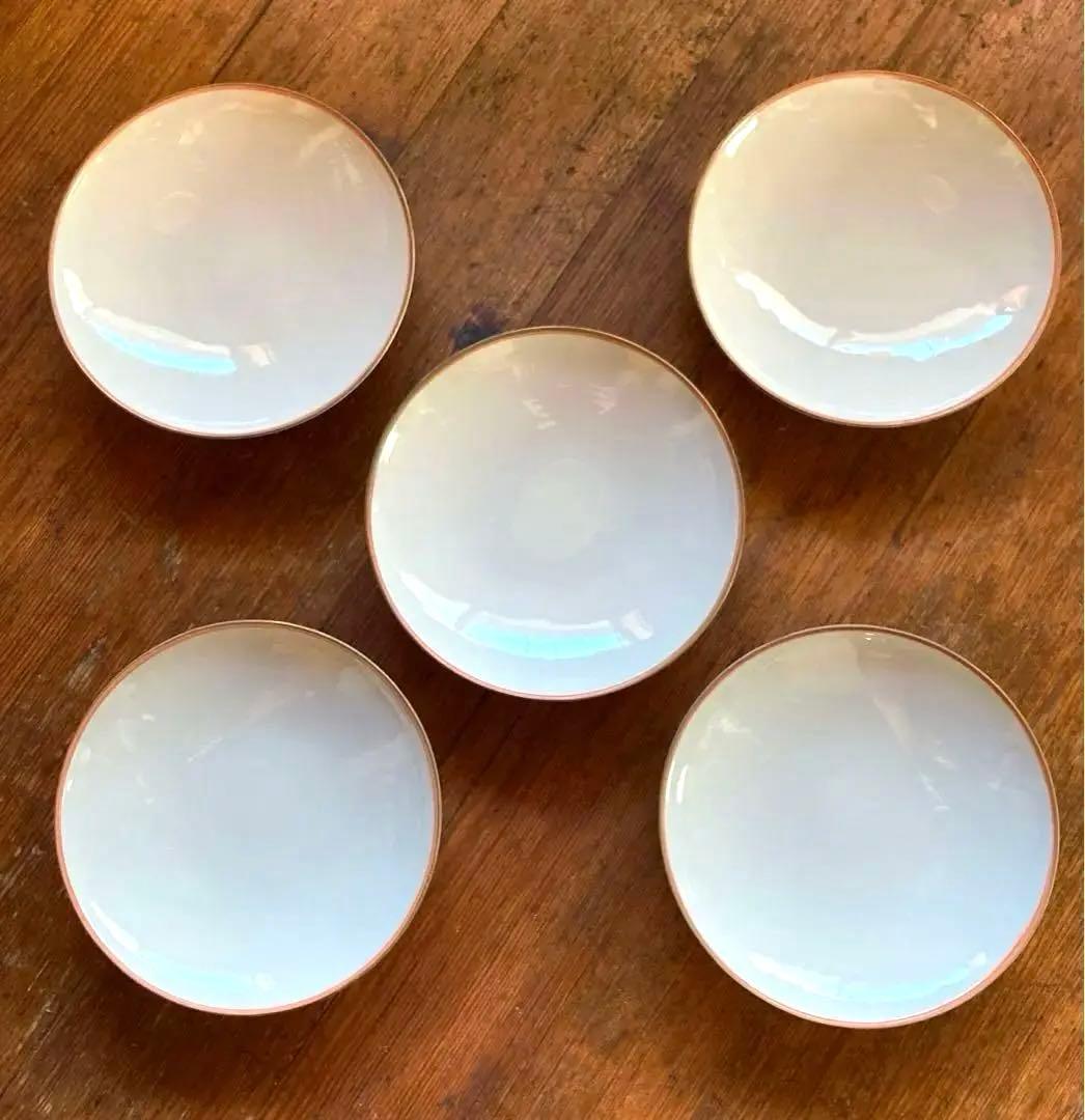 京焼　清水焼　平安　松本石亭作　彫金七宝　蓋付飯碗 5客組　共箱共布付き