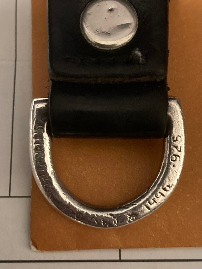 CHROME HEARTS クロムハーツ Dキーリング クロスボタン ブラック