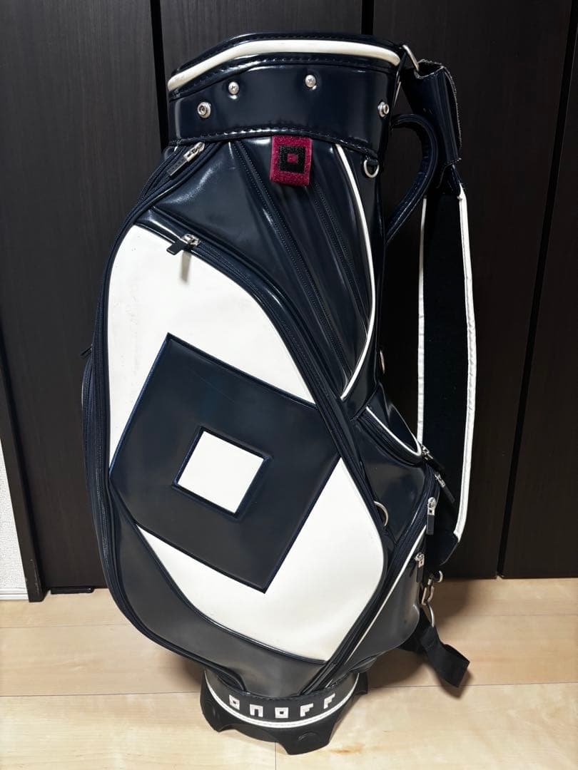 オノフキャディバッグOB0920 ネイビー/ホワイト