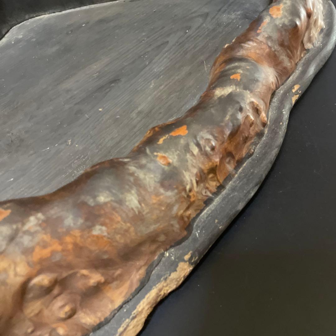 時代　天然杢　特大　くり抜き火鉢