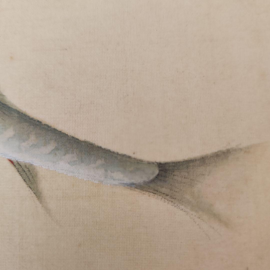 日本画家金島桂華の山女の双魚