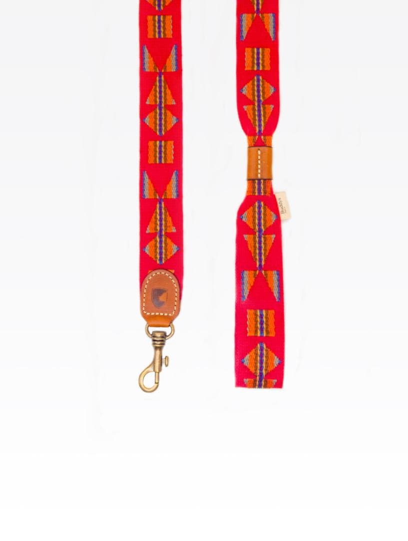 Etna Red スペイン製 高級犬用リード（小型犬　中型犬）