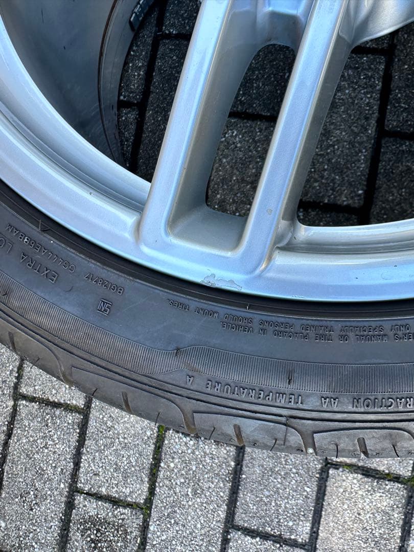 【バリ溝 N0 承認】ポルシェ 991 純正 19inグッドイヤーホイールセット