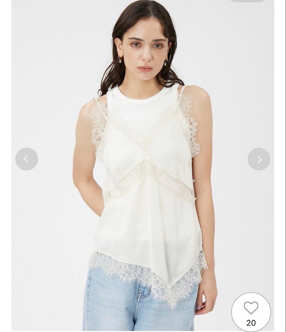 FRAY I.D フレイアイディー　サンドウィッシュシルクキャミ