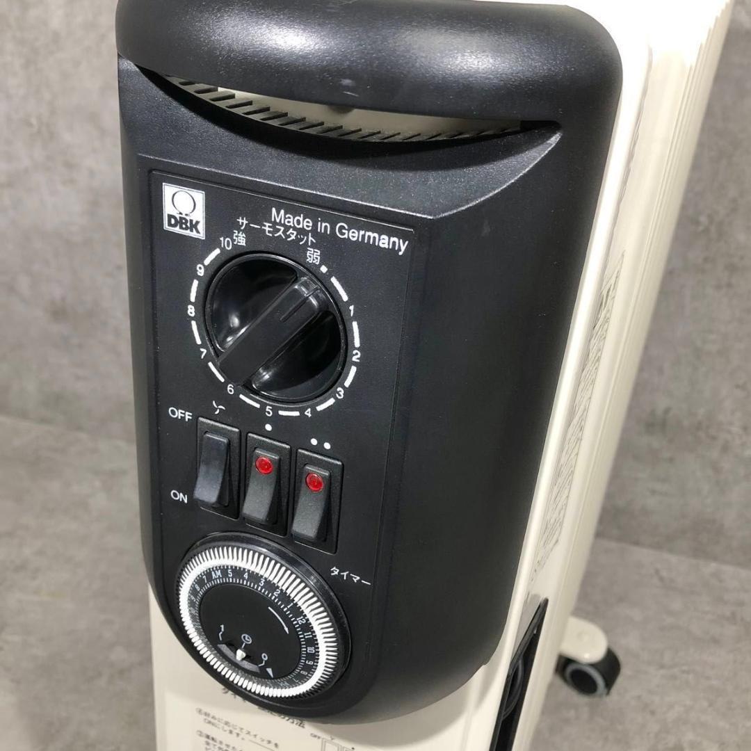 美品 DBK ドイツ 10枚フィン オイルヒーター 温風HEZC13/10JCH