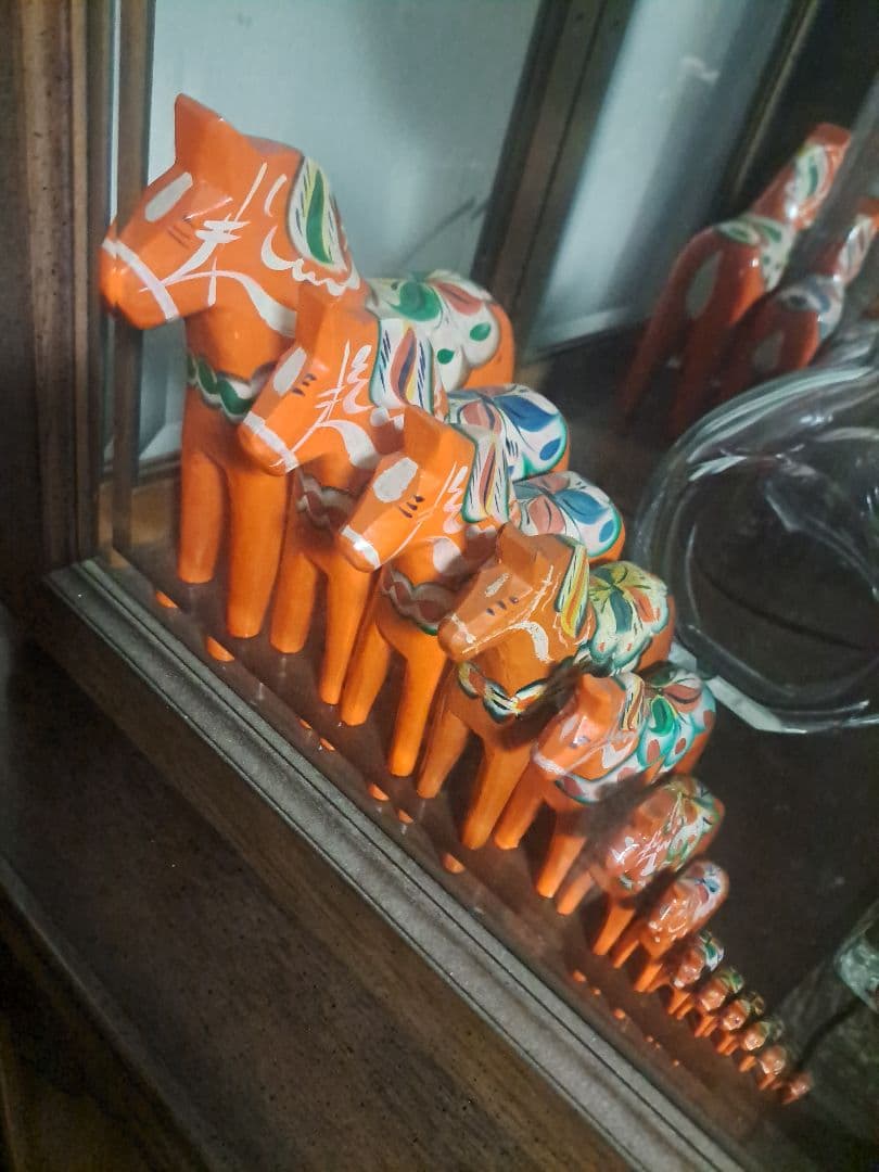 スウェーデン Nils Olsson ダーラナホース 13 体　馬　置物　土産