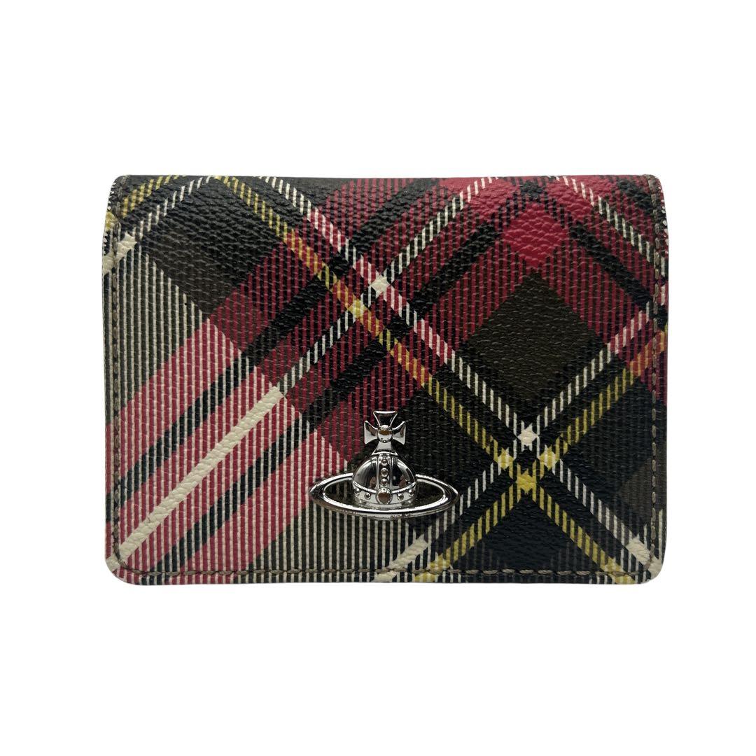 【極美品】ヴィヴィアン カードケース チェック柄 オーブロゴ