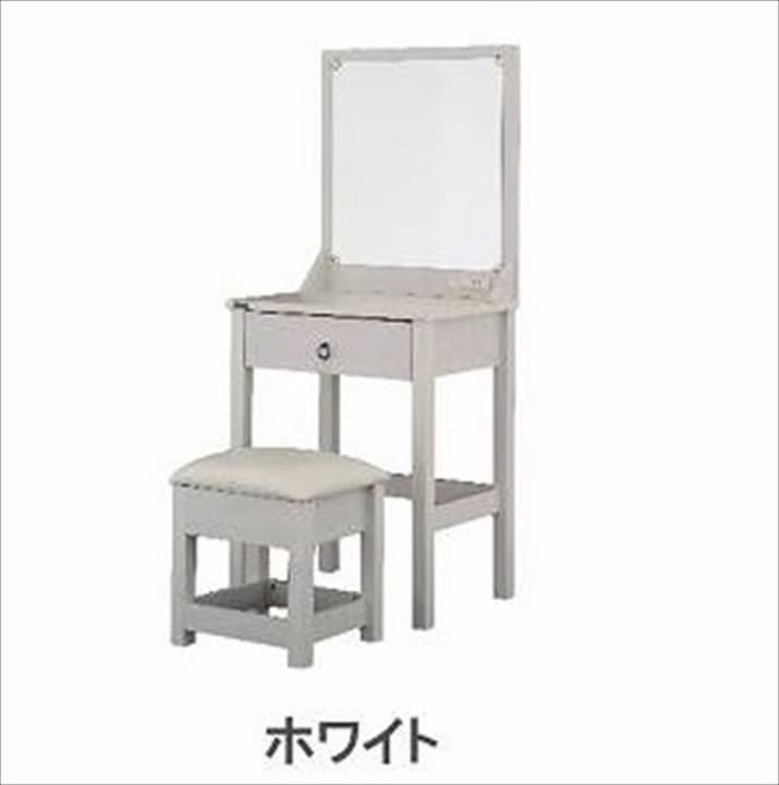 ドレッサー　スツールセット　ホワイト　姫系