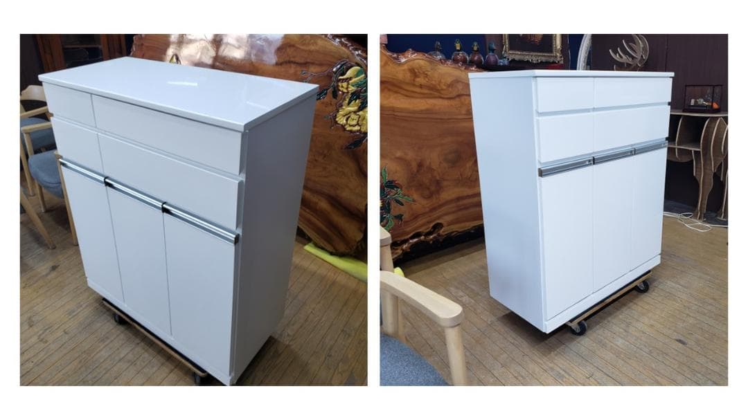 みっしー　美品　引き出し付き　３連ダストボックス