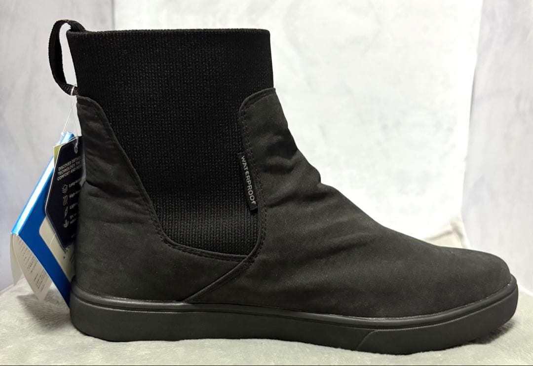 新品23コロンビアマイレージレインショートブーツレインブーツ防水靴ミドル丈黒