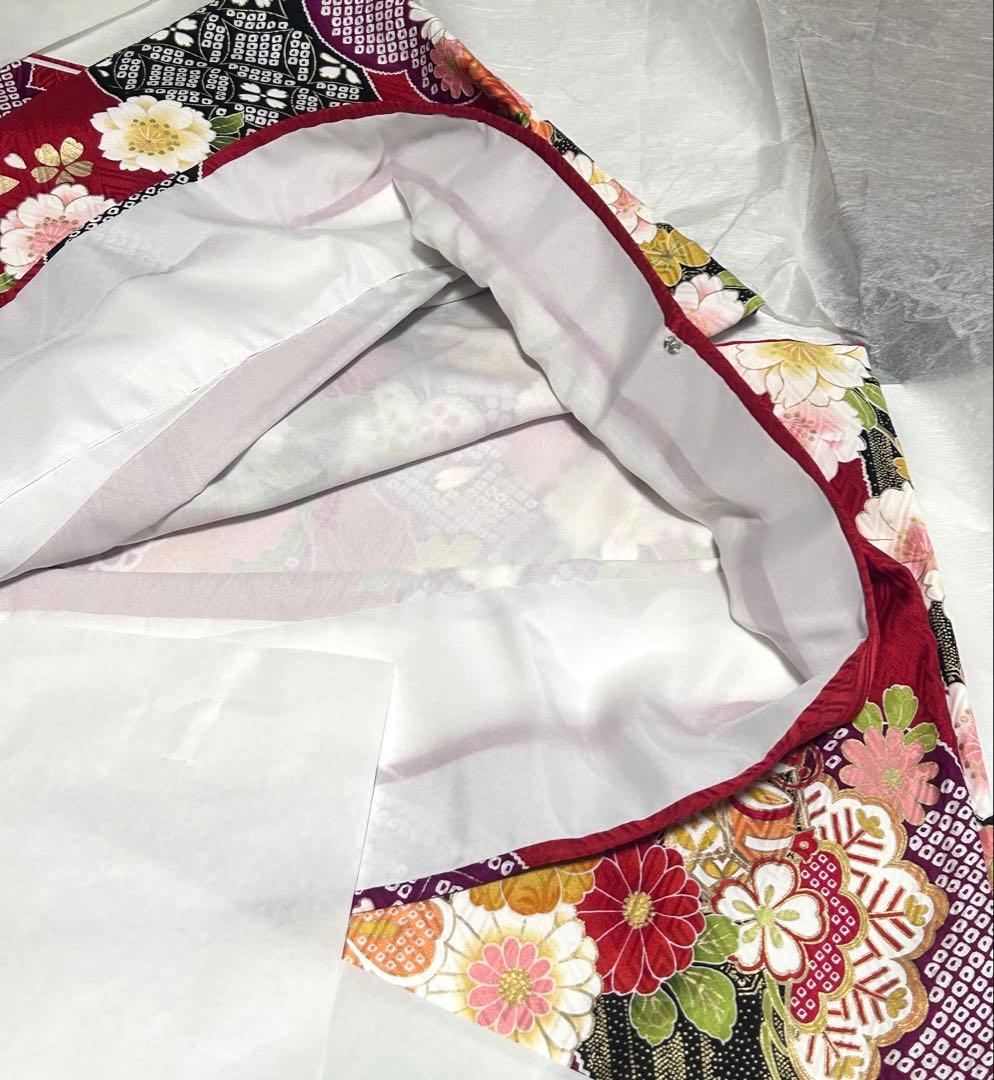 赤色　振袖フルセット　25品目