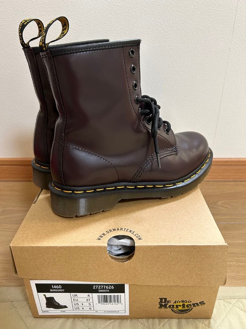 【美品】ドクターマーチン1460 8ホールブーツ(バーガンディ)