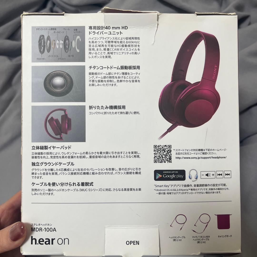SONY ステレオヘッドホン MDR-100A