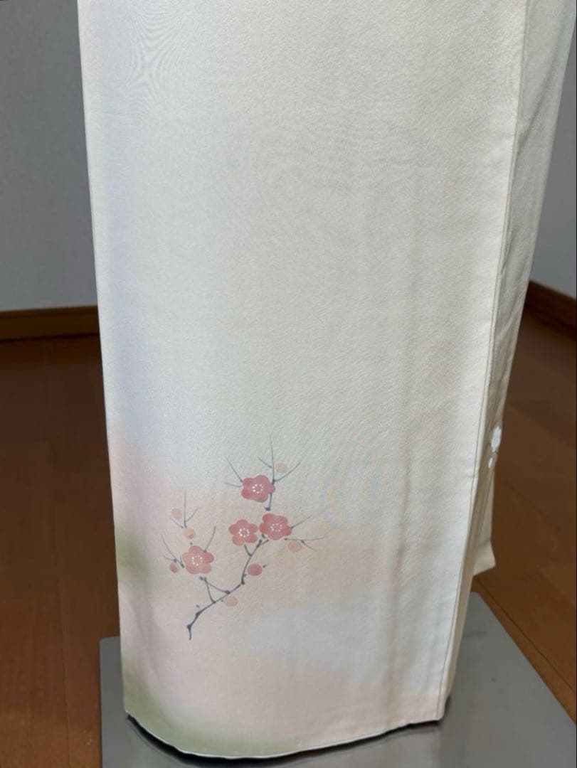 専用　4点フルセット　正絹訪問着　袋帯　帯揚げ　帯締め　手描き