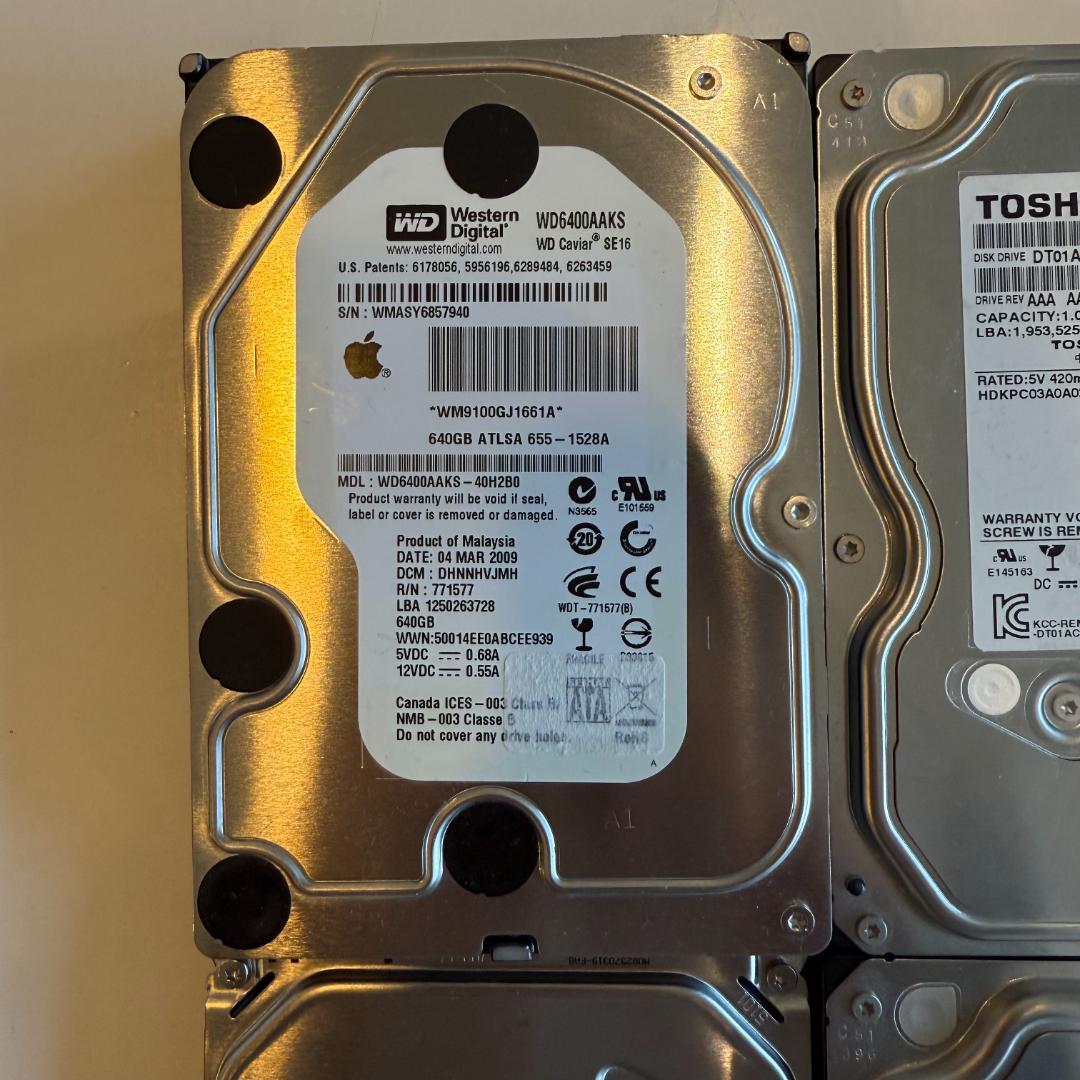 1TB HDD 11台セット WD, Toshiba,Seagate