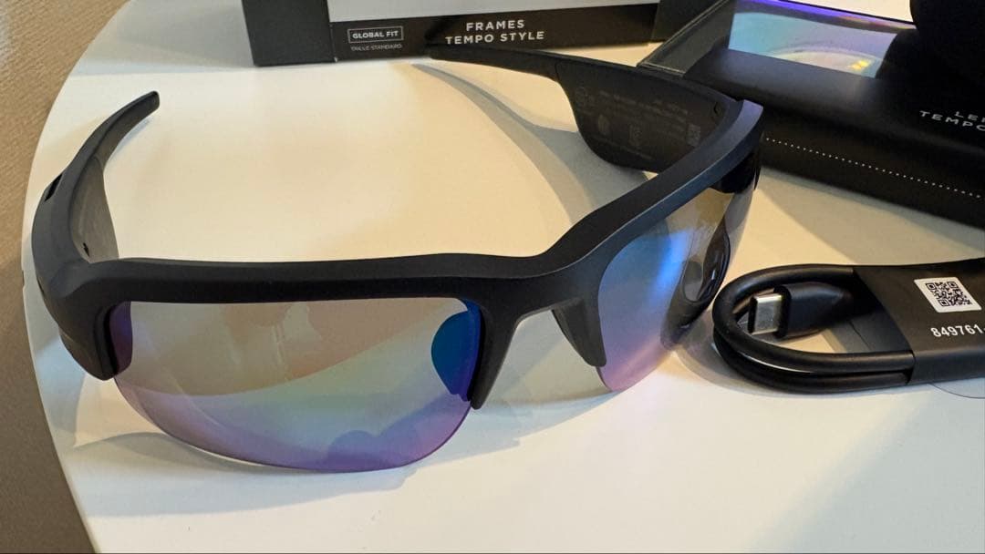 【別売レンズ付】BOSE Frames Tempo 標準レンズ＆オレンジセット