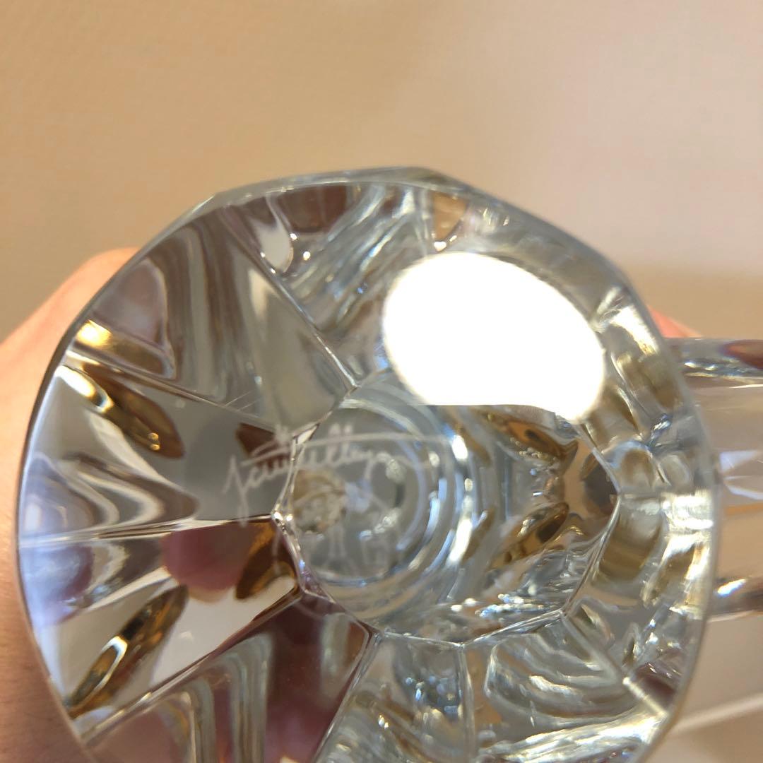 damk　新品　バカラクリスタルガラス製の鳥の花瓶