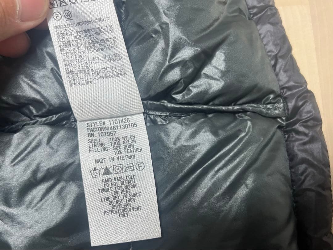 前*語様 mont-bell アルパインダウンジャケット Sサイズ 黒色 110