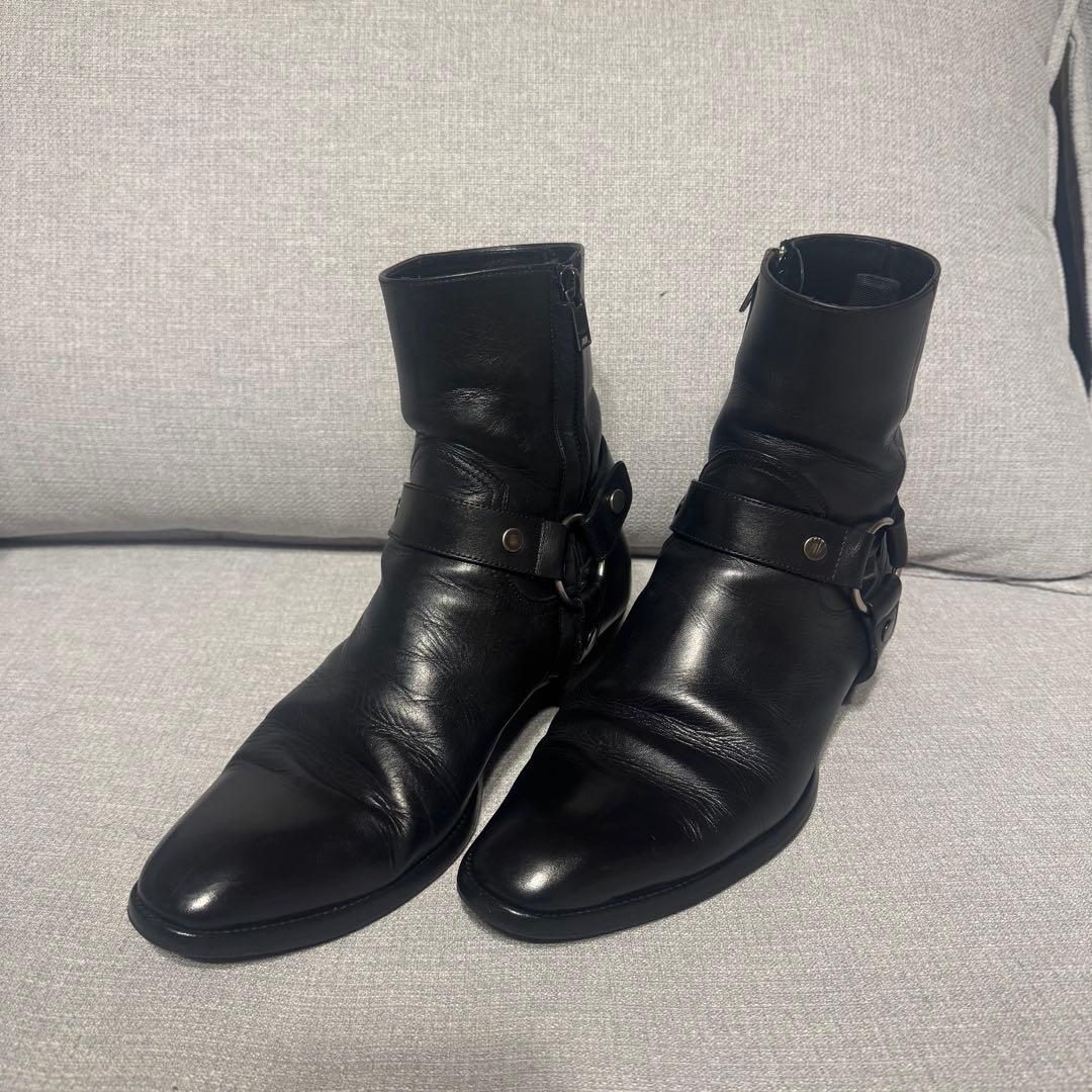 サンローラン ワイアットハーネスブーツ 42 リングブーツ 27