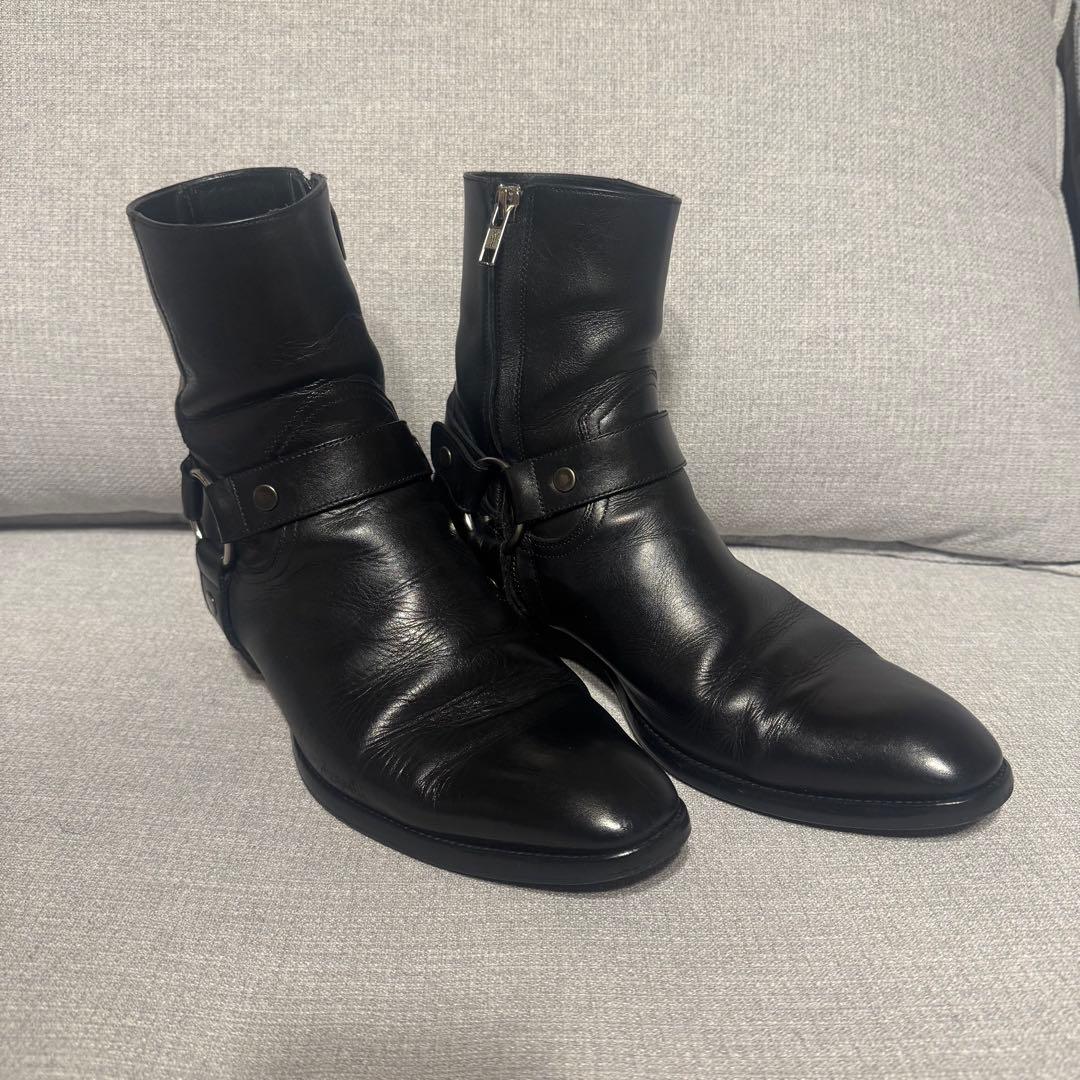 サンローラン ワイアットハーネスブーツ 42 リングブーツ 27