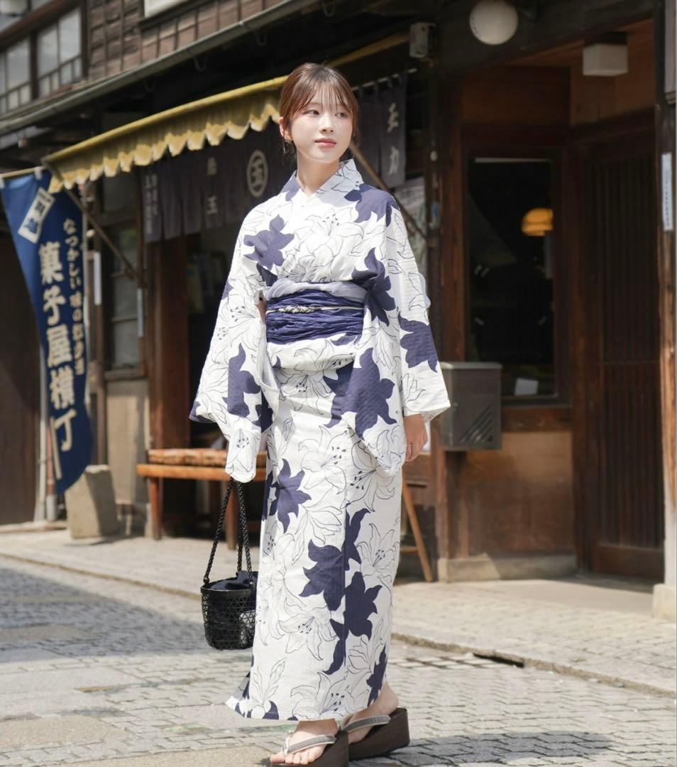 olu. 浴衣&帯セット
