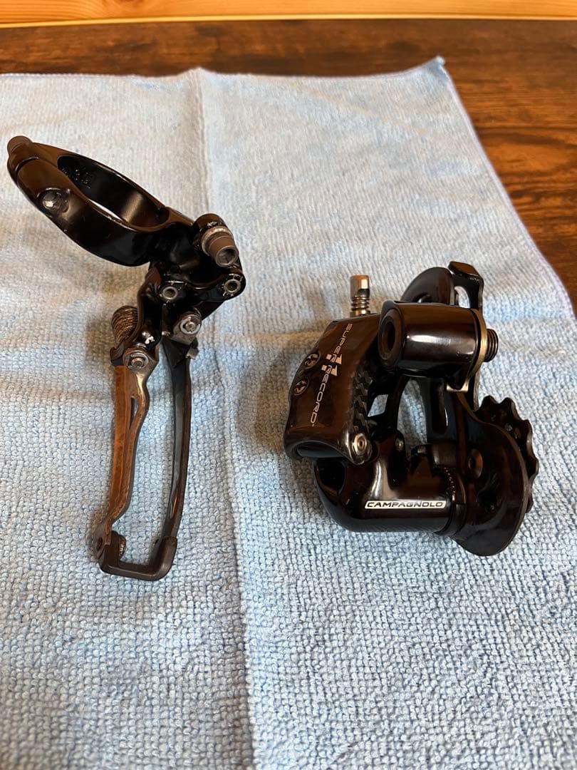 カンパニョーロ　スーパーレコード11速用クランク、前後ディレイラー、前後ブレーキ