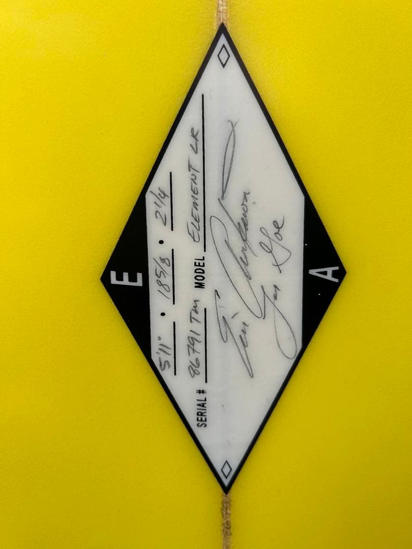 s*y様 HIC エリックアラカワシェイプ エレメント 5'11\" トライフィン