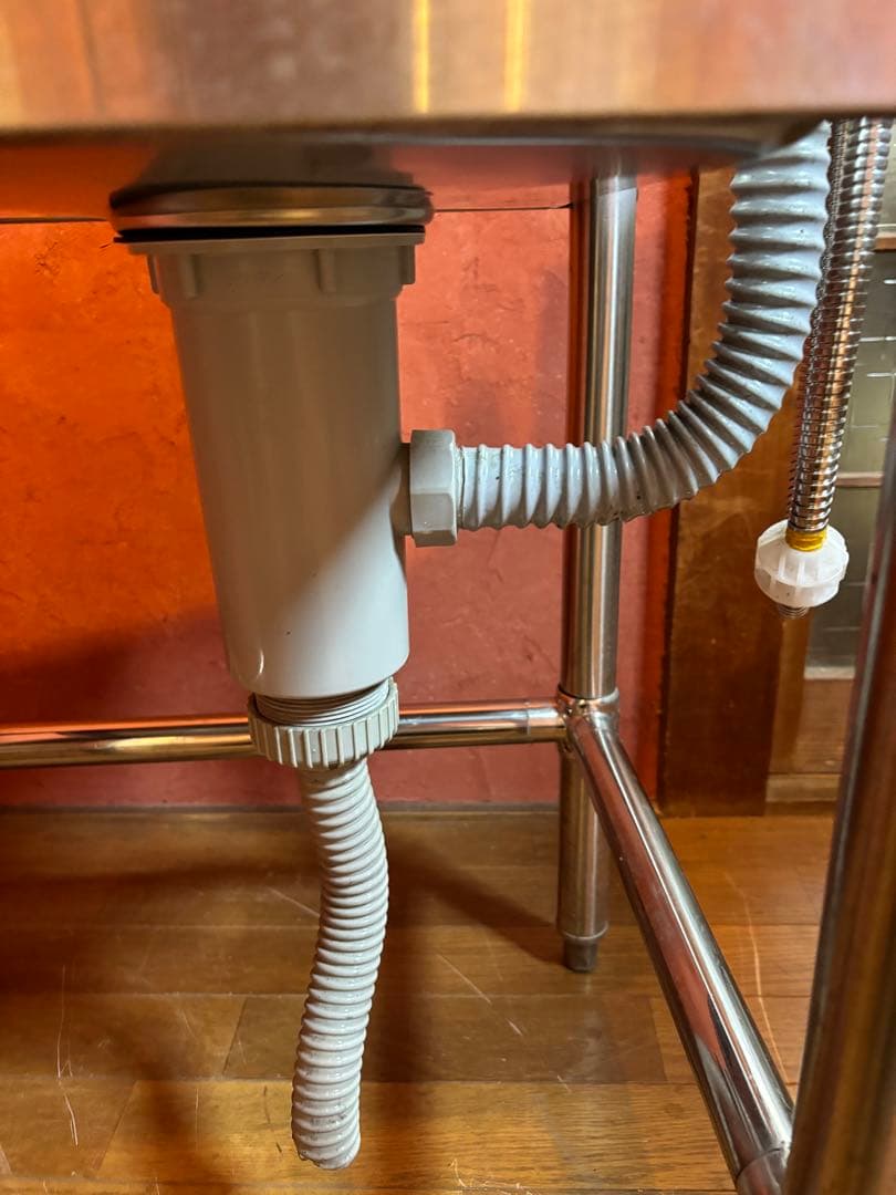 1槽シンク ステンレス 業務用 流し台　ハンドシャワー付き