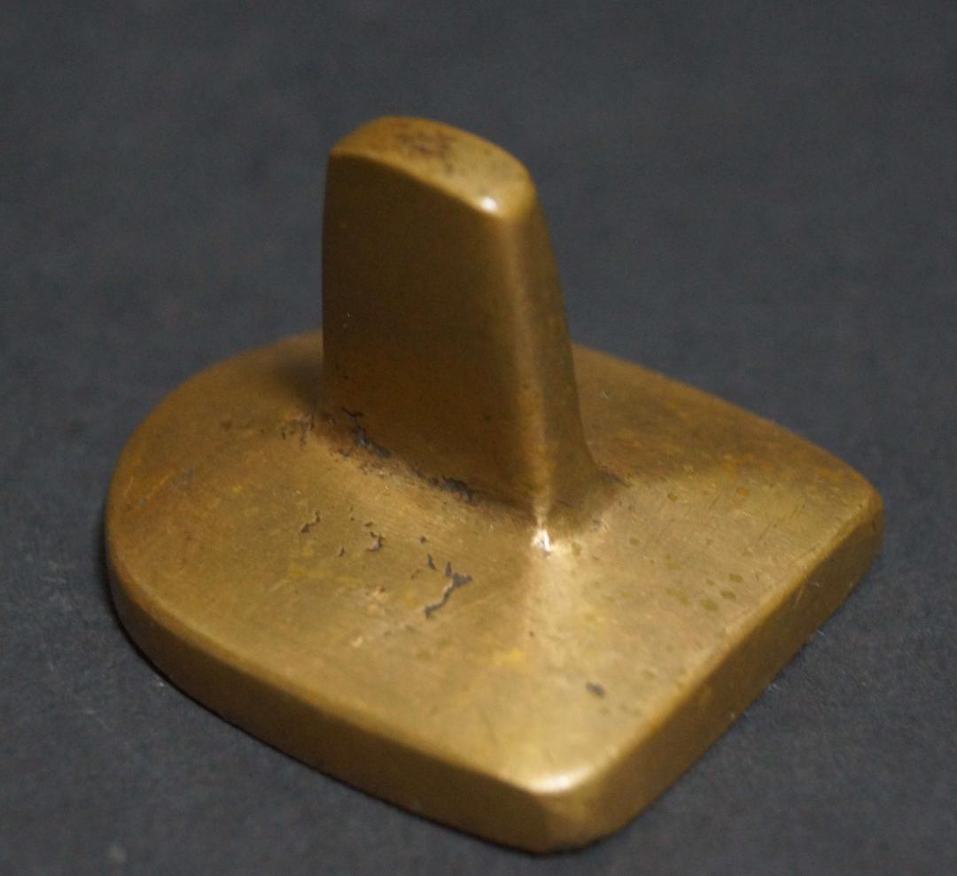 オールドチベット古銅製擦擦鋳型ツァツァモールド文殊菩薩 (マンジュシュリ) 置物