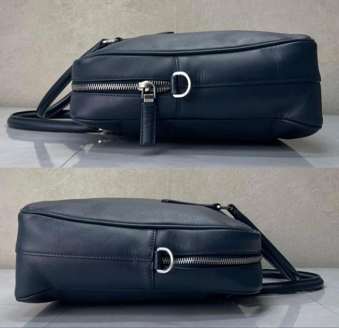 PRADA ビジネスバッグ プラダ 2way ネイビー