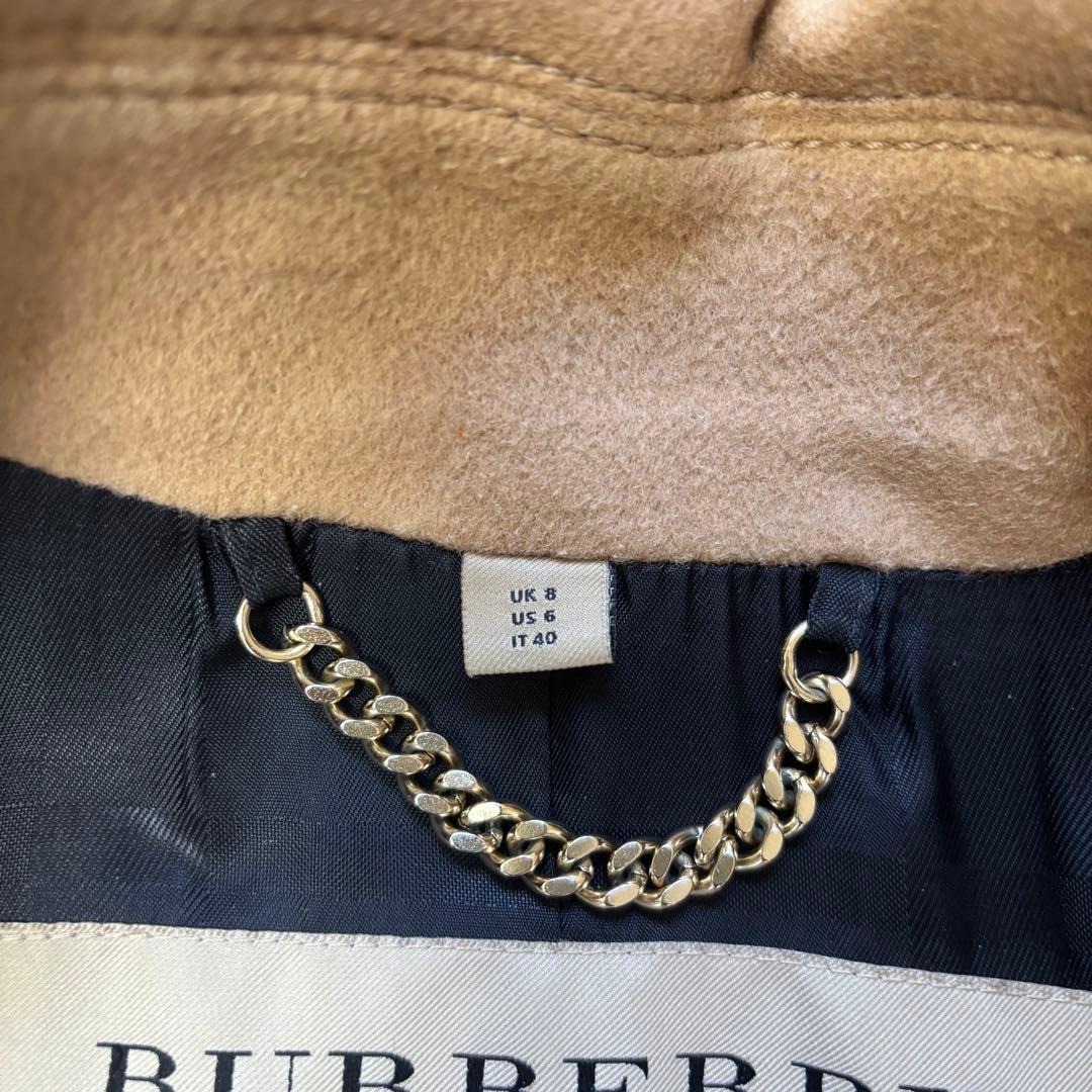 美品☆バーバリーロンドンイングランドウールカシミヤトレンチコート　38