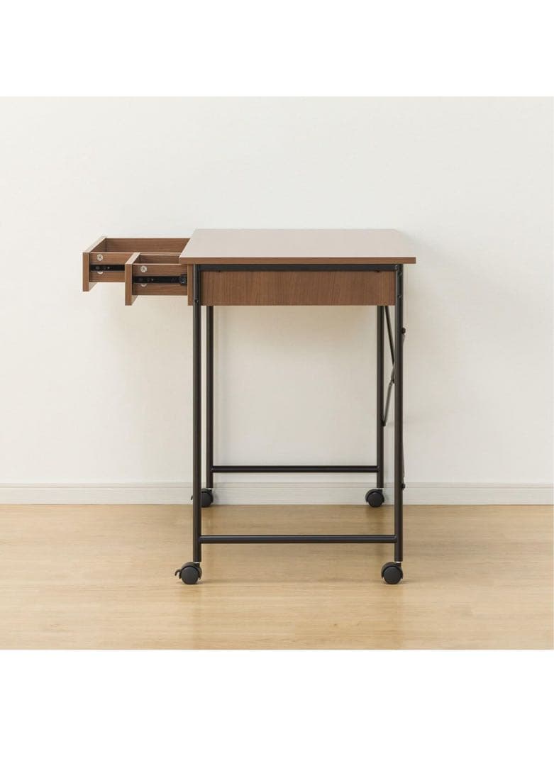 ニトリ キャスター付き スチール デスク MB001 ブラック NITORI