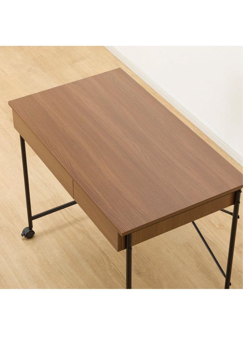 ニトリ キャスター付き スチール デスク MB001 ブラック NITORI