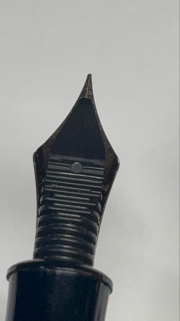 中屋万年筆廃盤バランスコントロールクロロ中字、ノーマルタイプ漆クロロ万年筆細字