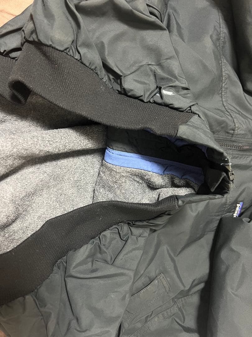 お*ゃ様 パタゴニア　シェルドシンチラジャケット 98年製 USA ブラック X