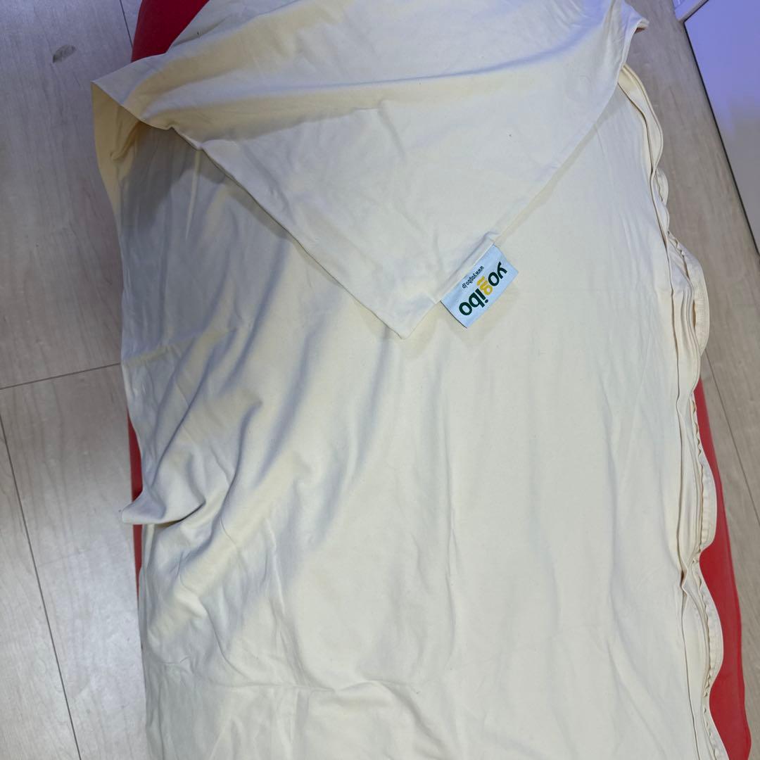 Buma  ヨギボーマックス　オレンジ　クリームホワイトカバー付