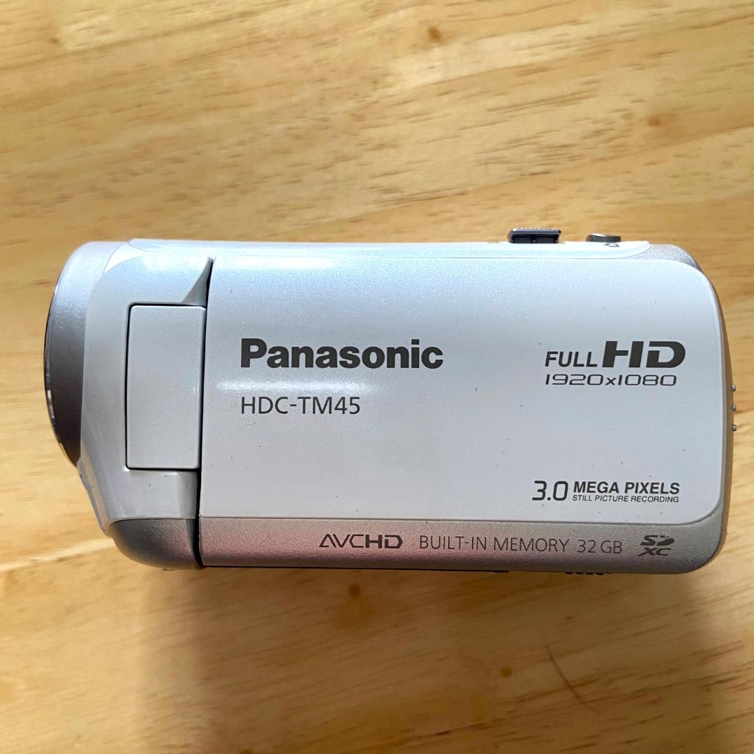 Panasonic HDC-TM45 ビデオカメラ 本体 パナソニック 白