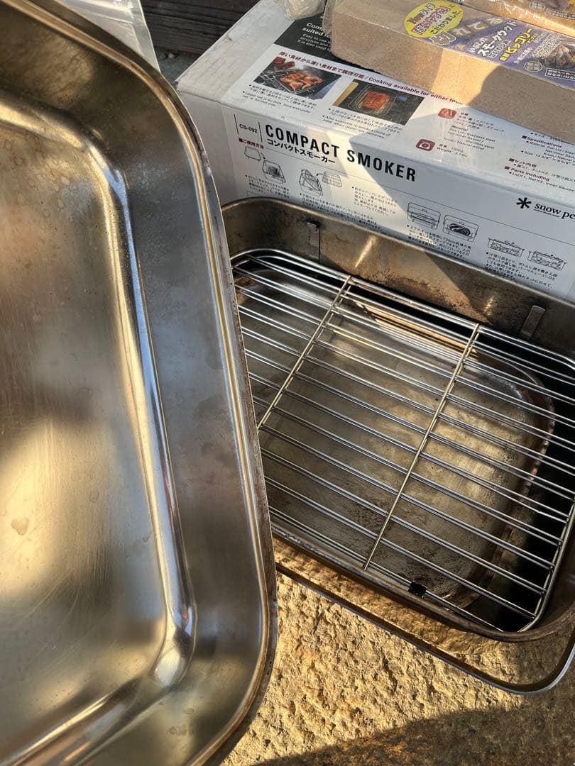 スノーピーク コンパクトスモーカー CS-092 燻製の本3冊付き