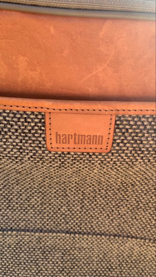 hartmann ツイード/レザー　キャリーケース