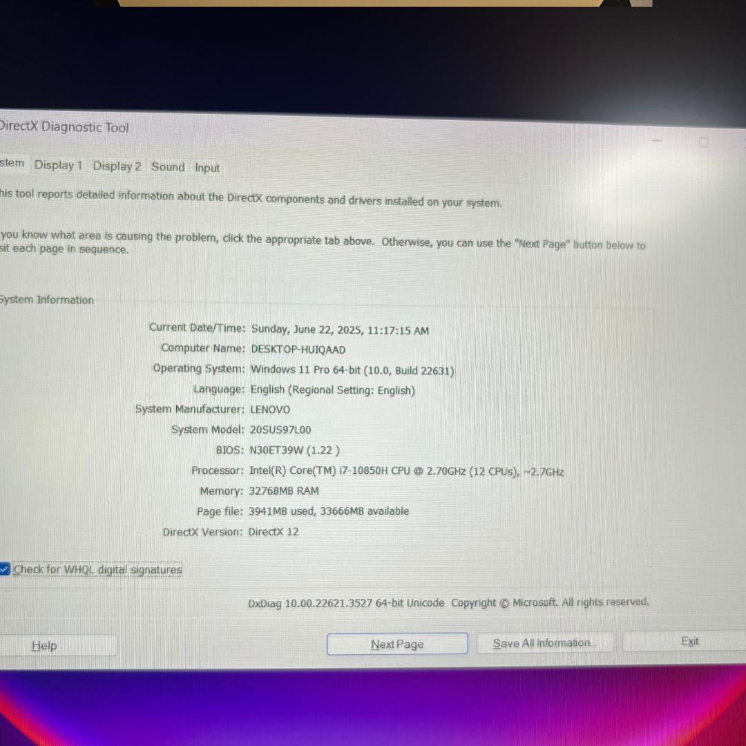 ノートPCケース ThinkPad P15 Gen1 i7 32GB/SSD1TB RTX3000