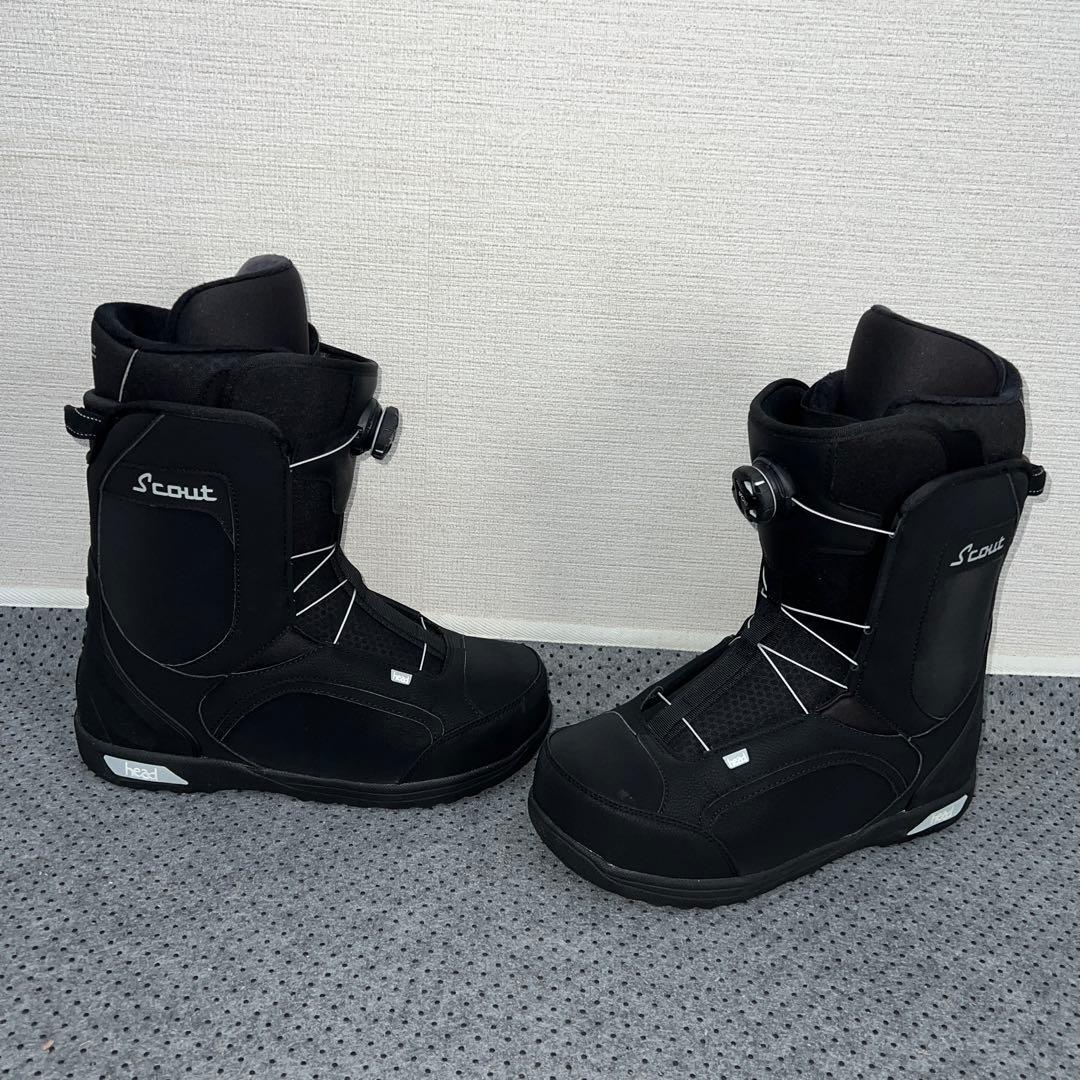 1回使用 人気サイズ29.5cm HEAD SCOUT BOA スノボブーツ