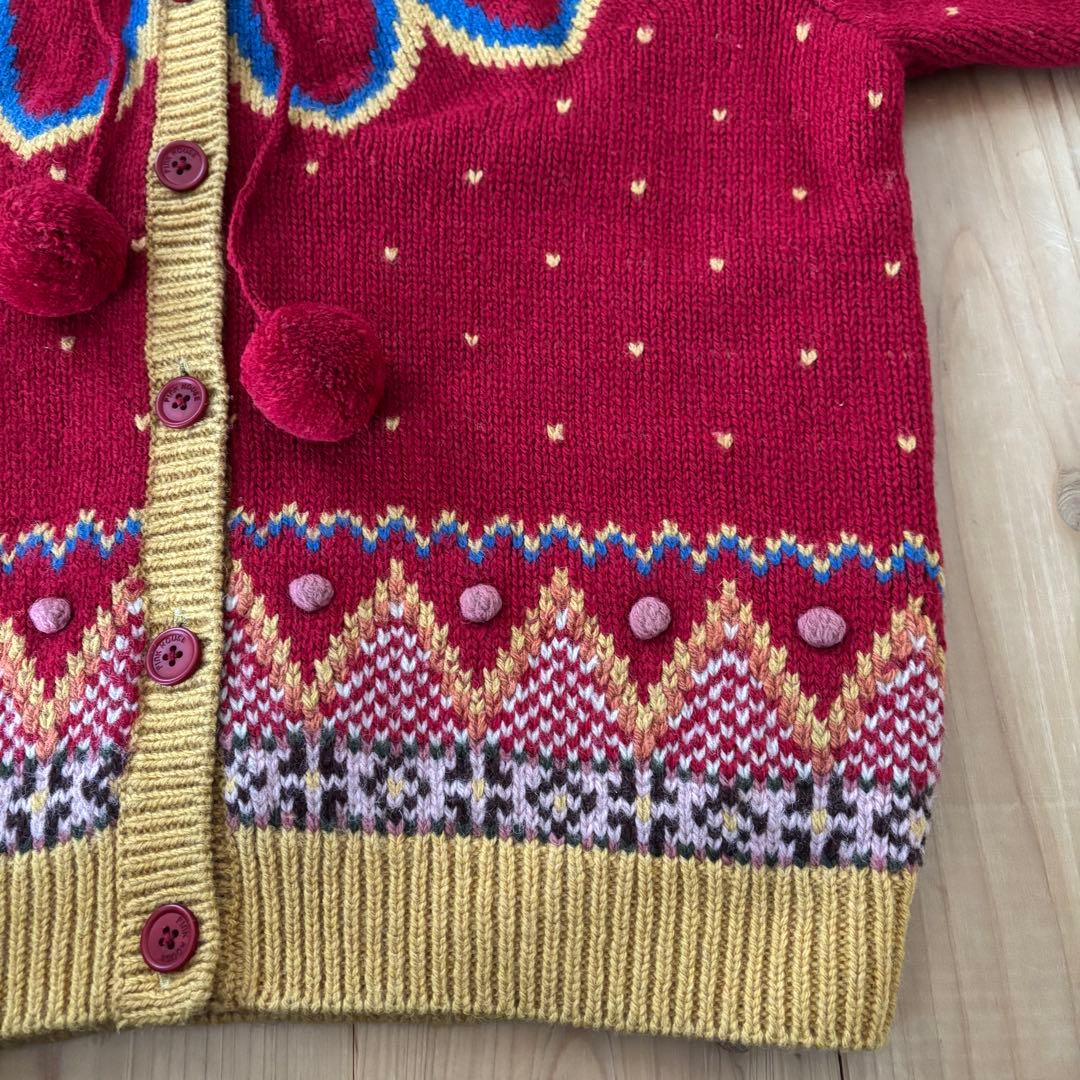 ス*ラ様 ★レア★古着PINK HOUSE ニット カーディガン フーディ立体バ