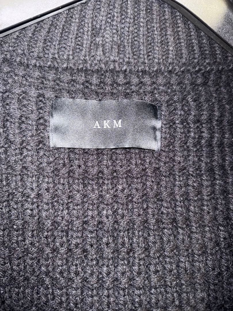 AKM ニットダッフルコート ブラック M