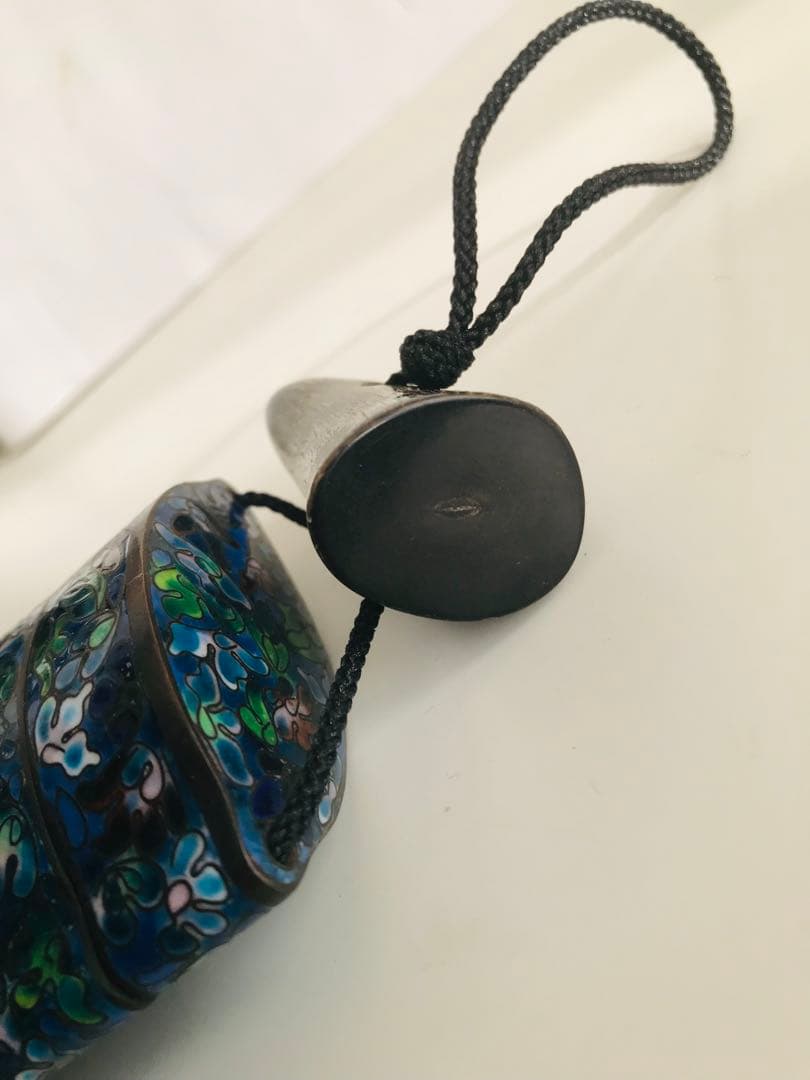 七宝焼 印籠　小物入　根付け