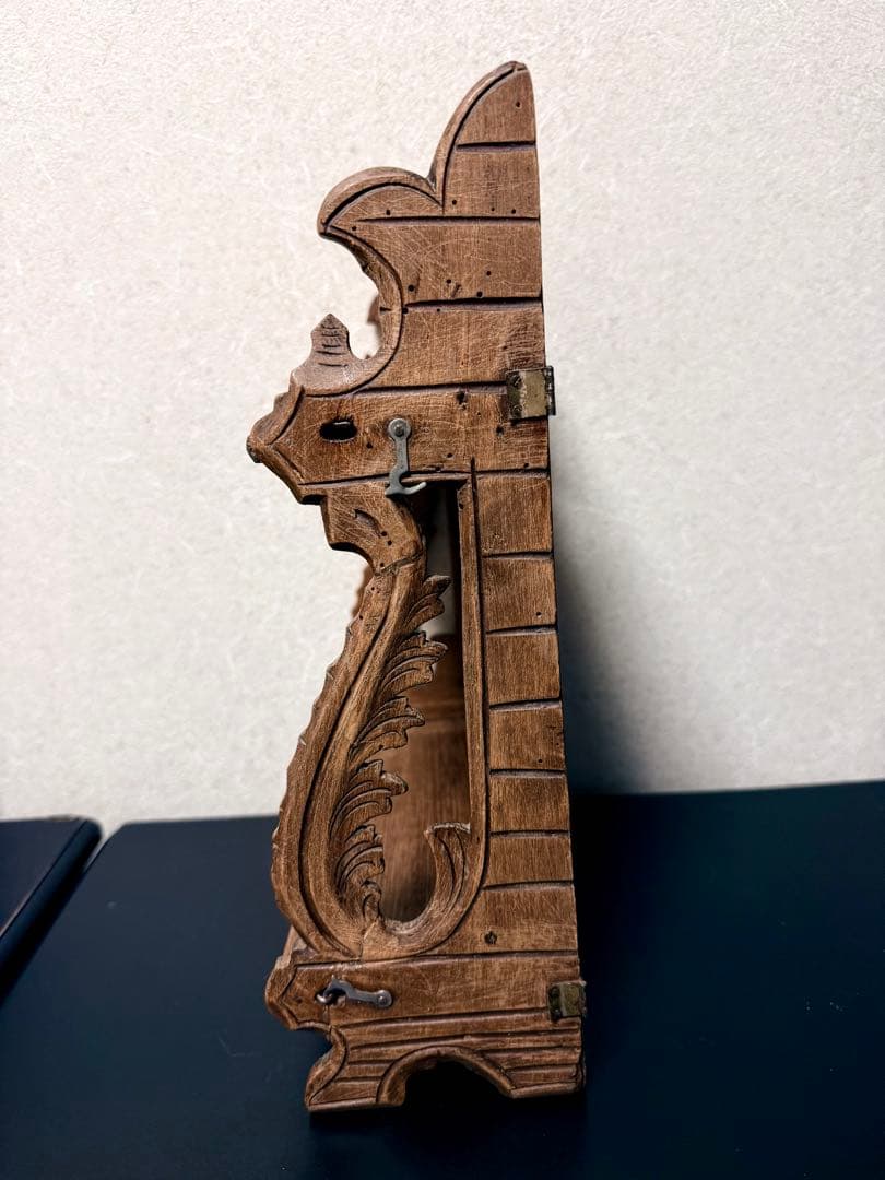 フランス　アンティーク　蚤の市　木棚　シェルフ　小棚　飾り棚