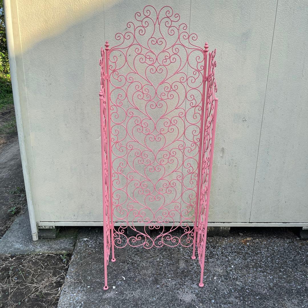 アンティーク　アイアンパーテション　3パネル　リペア